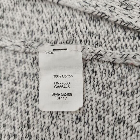 Madewell Open Cardigan Sweater Womens Small Gray Marled Long Sleeve 100% Cotton - Picture 10 of 13
